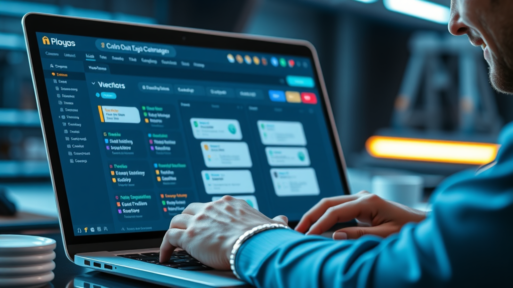 content manager using digital scheduling tools to optimize blogging frequency and consistency in content strategy