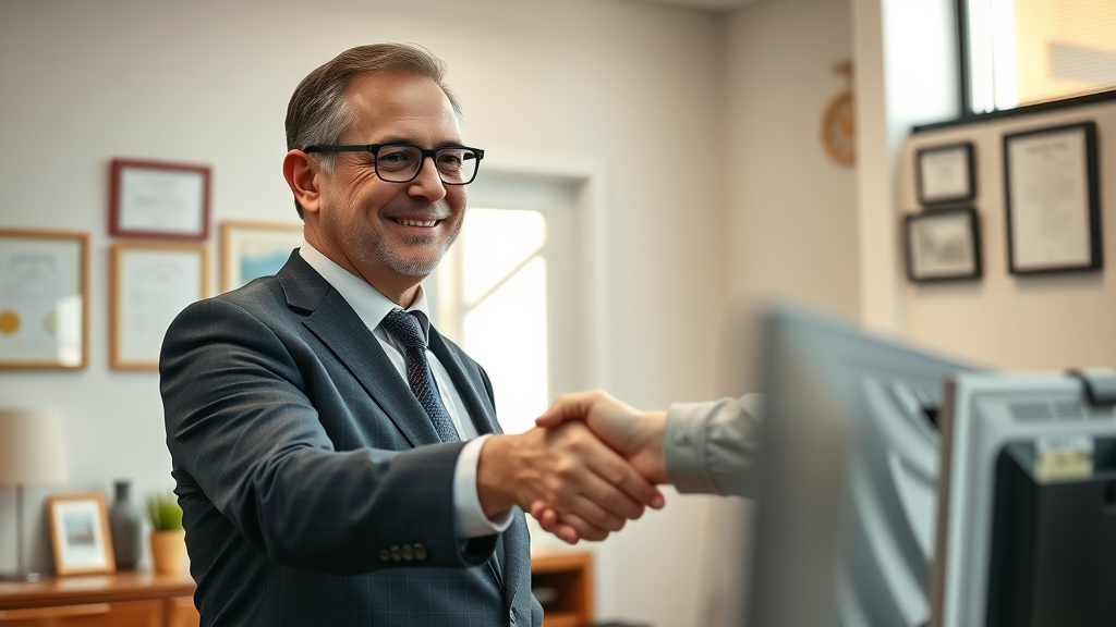 Professional handshake representing ethical local marketing practices for small business