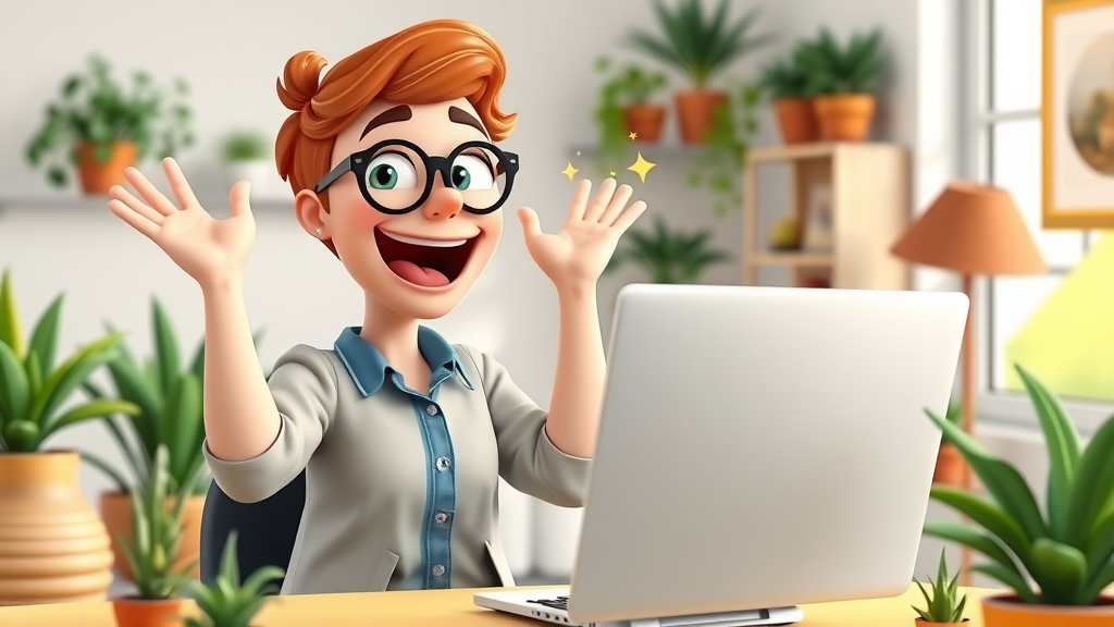happy small business owner launching a new blog using Wix page builder, free blogging platform for entrepreneurs