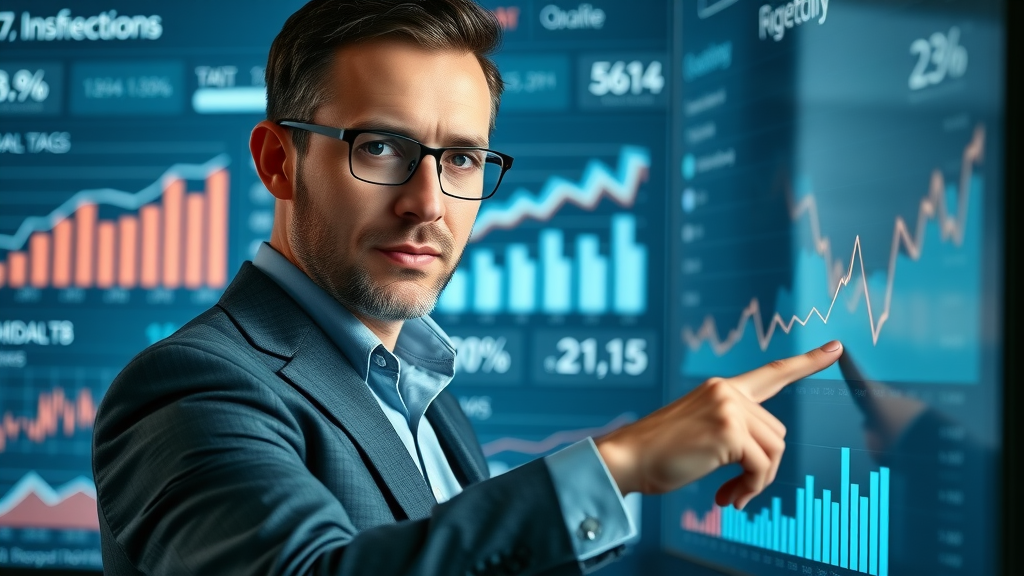 Business owner tracking marketing campaign metrics for cost-effective marketing success
