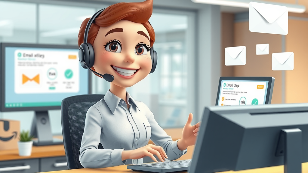 Friendly customer support updating email list, ensuring deliverability and engagement in email marketing advantages