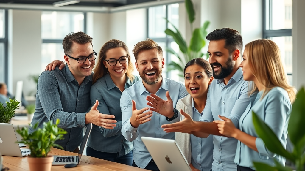 Cost-effective marketing strategies for small business team brainstorming in modern co-working office