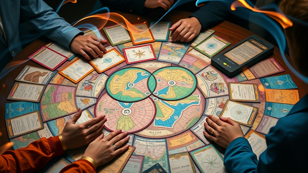Marketer mapping audience segments with creative visual elements for small business blog.