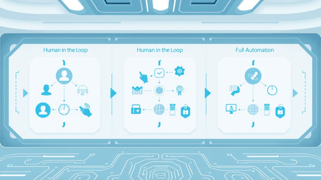 Comparison of human-in-the-loop, human-on-the-loop, and full automation AI oversight models
