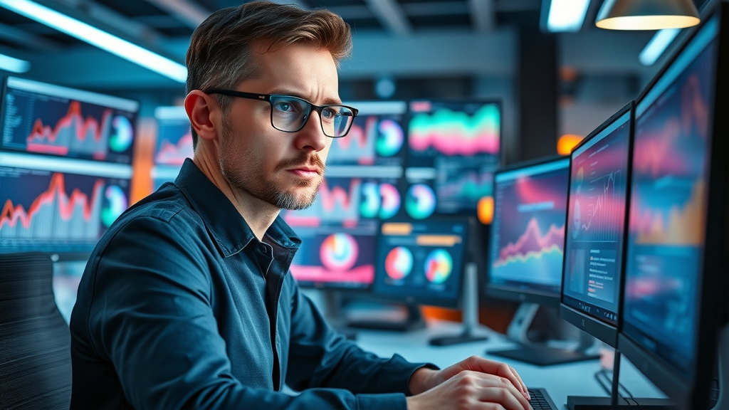 market research small business marketing, marketer analyzing customer data, business marketing fundamentals