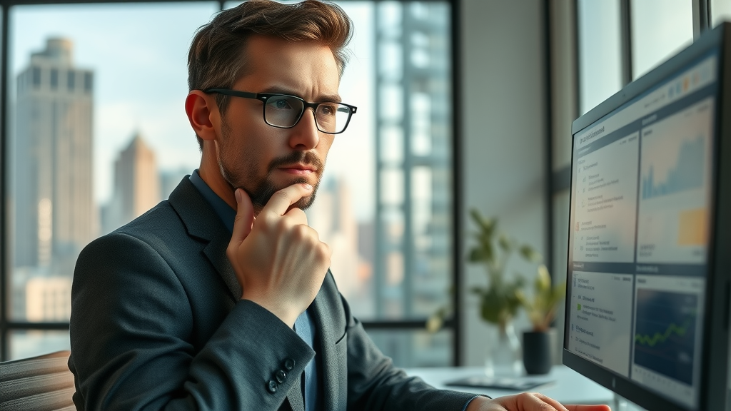 marketer analyzing common pitfalls in blog performance and analytics