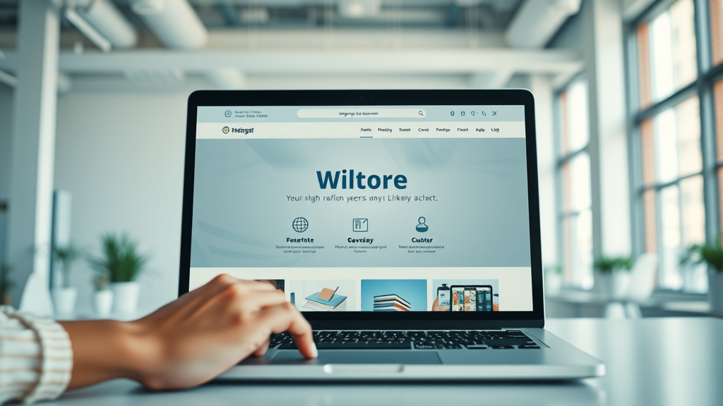 professional business website interface for enhanced business online presence