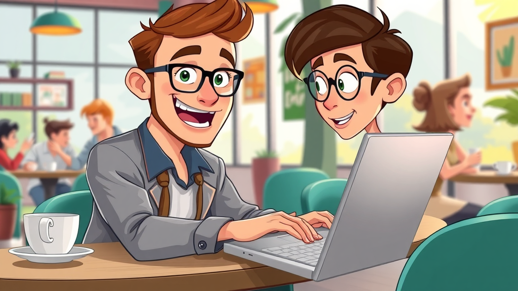 enthusiastic marketer designing email marketing campaign for small business promotion