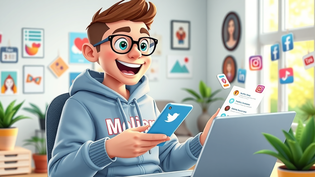 social media manager using automation tools for content scheduling and tracking