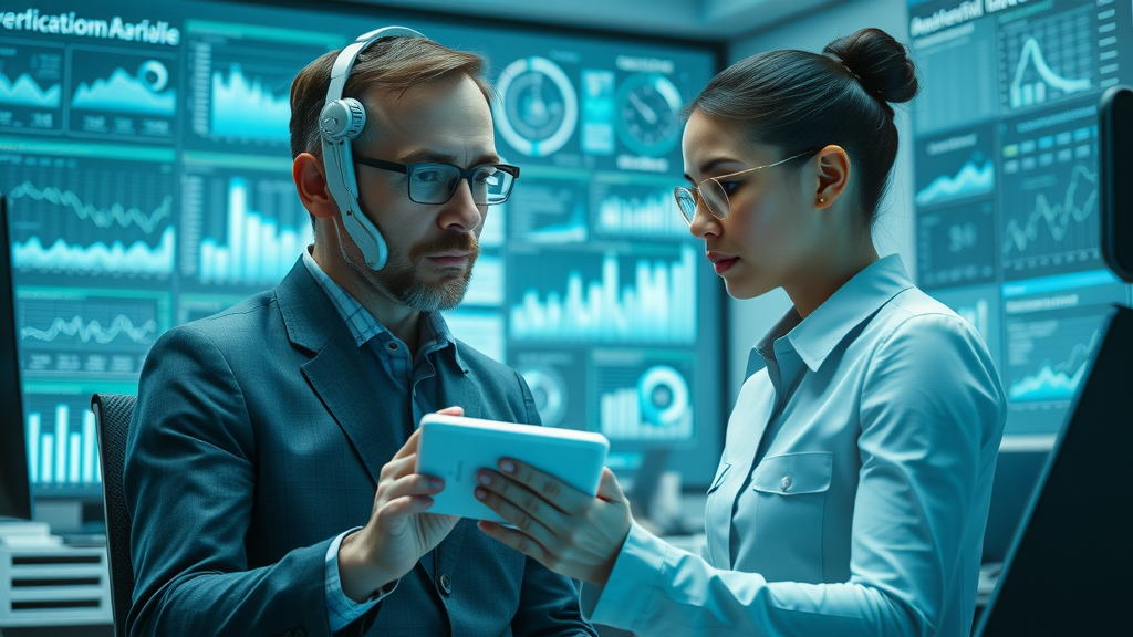 AI assistant collaborates with small business owner to analyze local digital marketing analytics