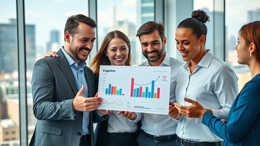 Business team analyzing content marketing for businesses digital engagement