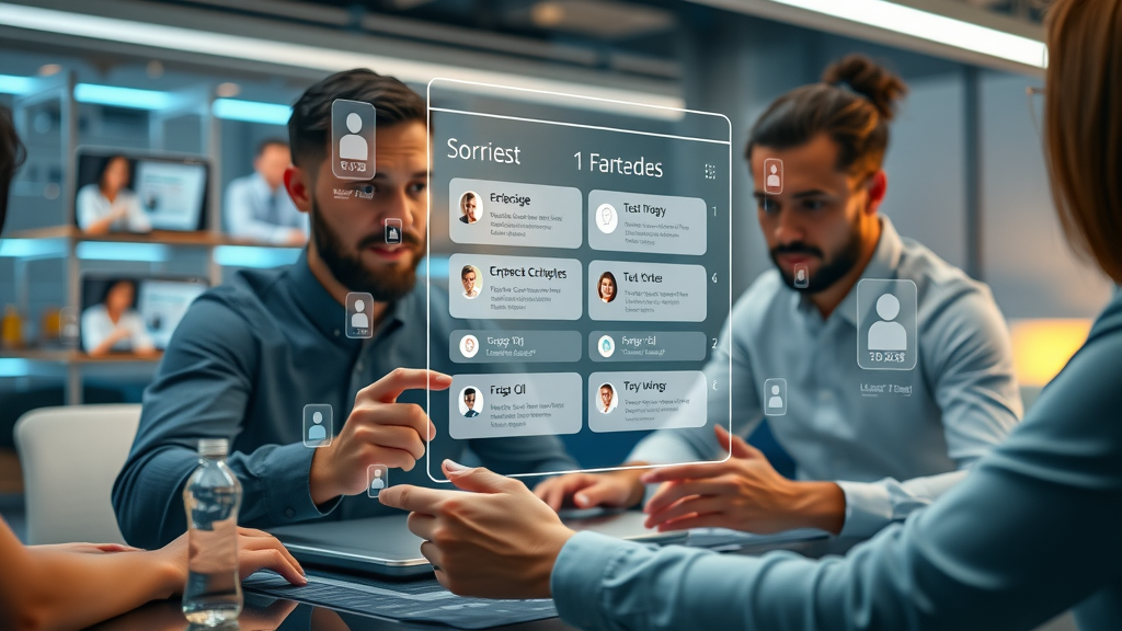 Content marketers organizing workflow for businesses using digital tools