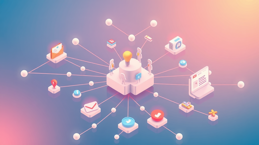 Professional marketer adjusting integrations and settings in digital marketing tools platform dashboard