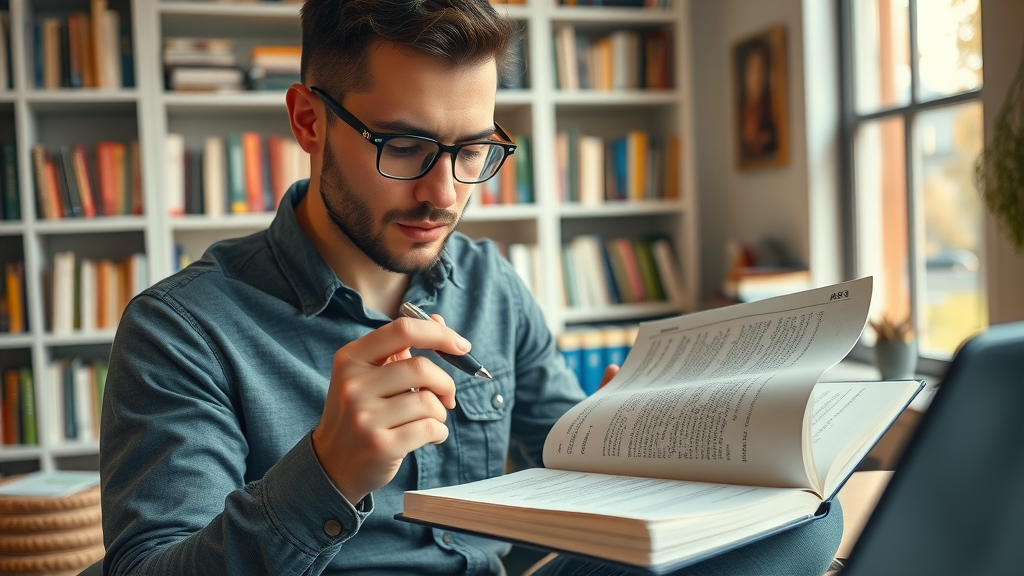 experienced blogger editing high-quality blog content to maximize blogging frequency and consistency benefits