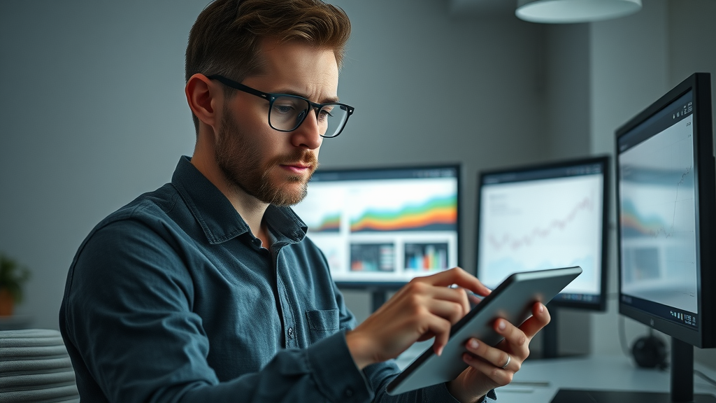 google ads blog promotion - Marketer optimizing campaigns for immediate blog traffic